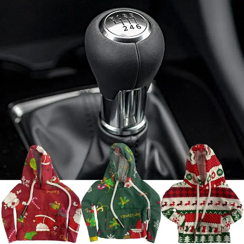Car Gear Shift Hoodie Cover Funny Sweater Hoodie Gear Shift Knob Cover for Merry Christmas Cute Car Interior Accessories 
Car Gear Shift Hoodie Cover Funny Sweater Hoodie Gear Shift Knob Cover for Merry Christmas Cute Car Interior Accessories