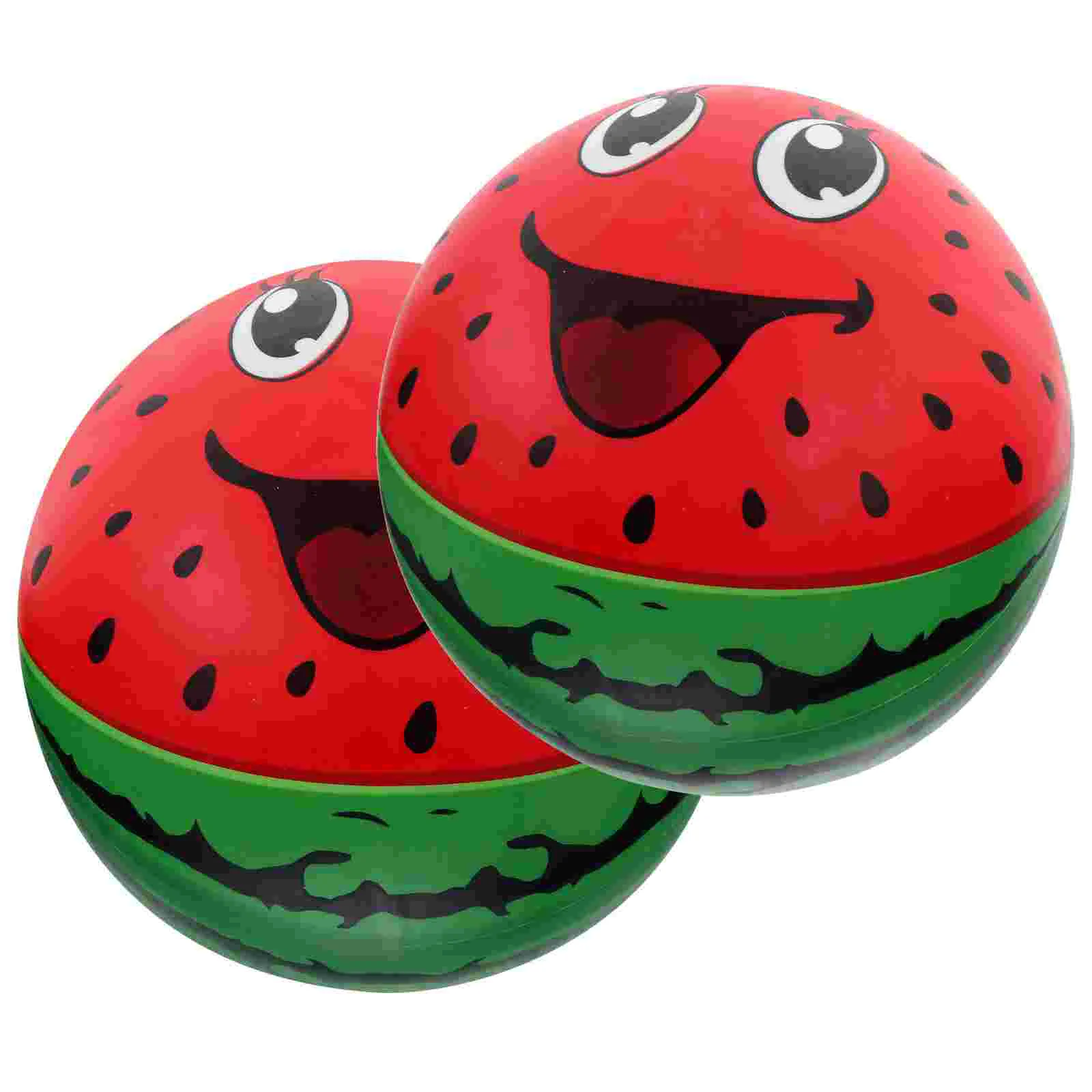 

2 Pcs Billiards Inflatable Ball Toy Watermelon Balls Pool Kiddie Small Beach Swimming Blowup Toys