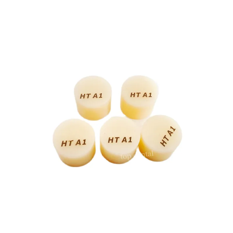 Dental Emax Press Ingots Glass Ceramics Material Lab Lithium Disilicate Glass Ceramic Block HT A1
Dental Emax Press Ingots Glass Ceramics Material Lab Lithium Disilicate Glass Ceramic Block HT A1