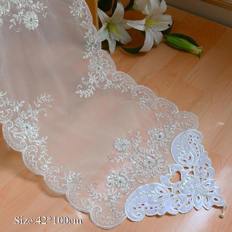 High-end sequin lace Mesh handmade embroidery Table Runner Wedding Party Christmas Home tablecover tablecloth Table Decoration
High-end sequin lace Mesh handmade embroidery Table Runner Wedding Party Christmas Home tablecover tablecloth Table Decoration