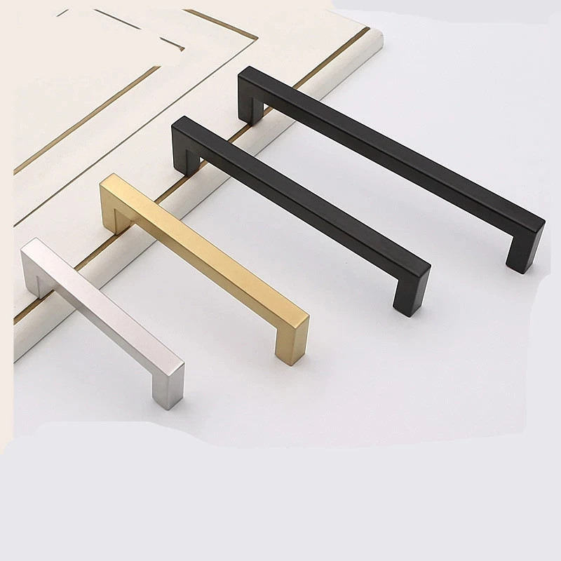 Modern Black Cabinet Handle Square Furniture Hardware Stainless Steel Kitchen Door Knobs Cupboard Wardrobe Drawer Pulls
Modern Black Cabinet Handle Square Furniture Hardware Stainless Steel Kitchen Door Knobs Cupboard Wardrobe Drawer Pulls