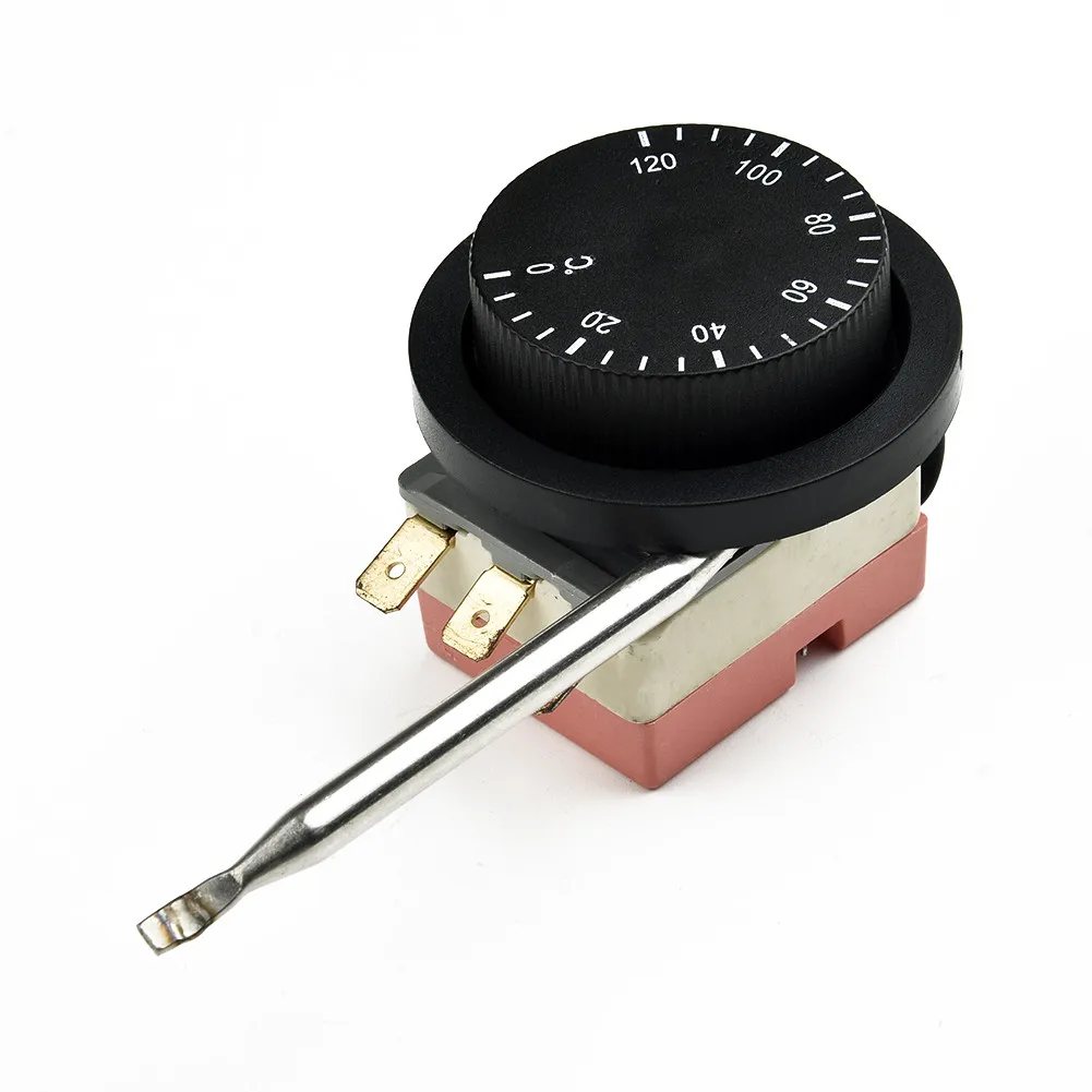 Adjustable Electric Fan Thermostat Switch Radiator Temperature Control Probe Knob Temperature Control Switch 0~120°C Capillary
Adjustable Electric Fan Thermostat Switch Radiator Temperature Control Probe Knob Temperature Control Switch 0~120°C Capillary
