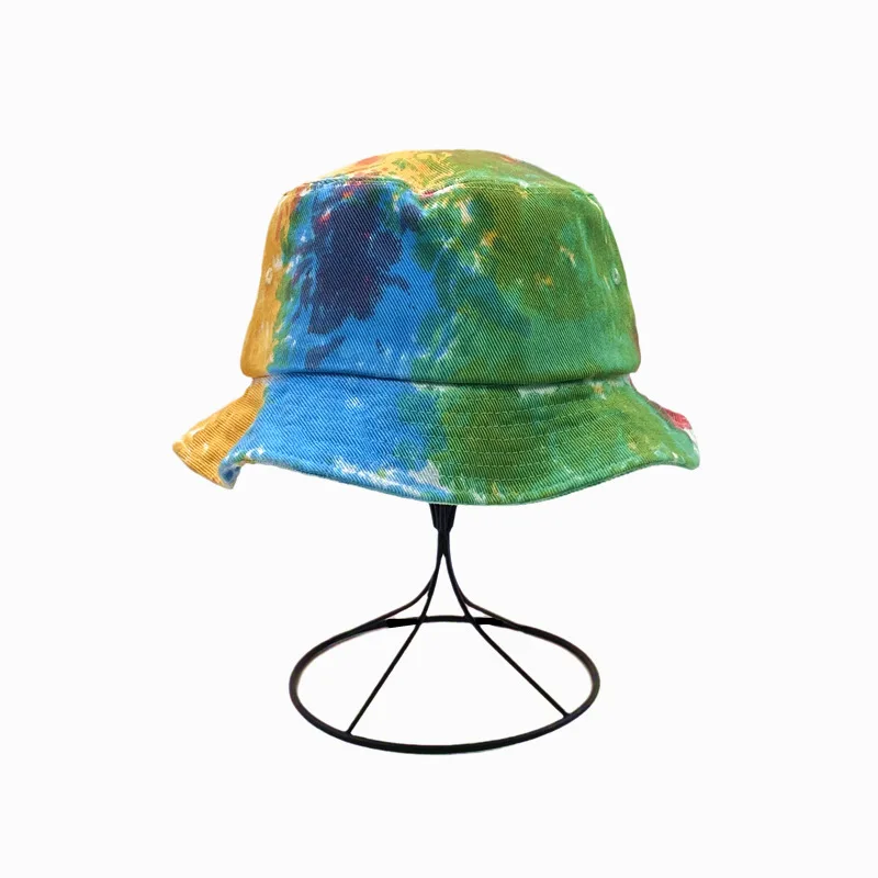 European and American Art Tie-Dye Hat Outdoor Boy and Girl Sunshade Sun Protection Hat Personality Rainbow Bucket Hat
European and American Art Tie-Dye Hat Outdoor Boy and Girl Sunshade Sun Protection Hat Personality Rainbow Bucket Hat