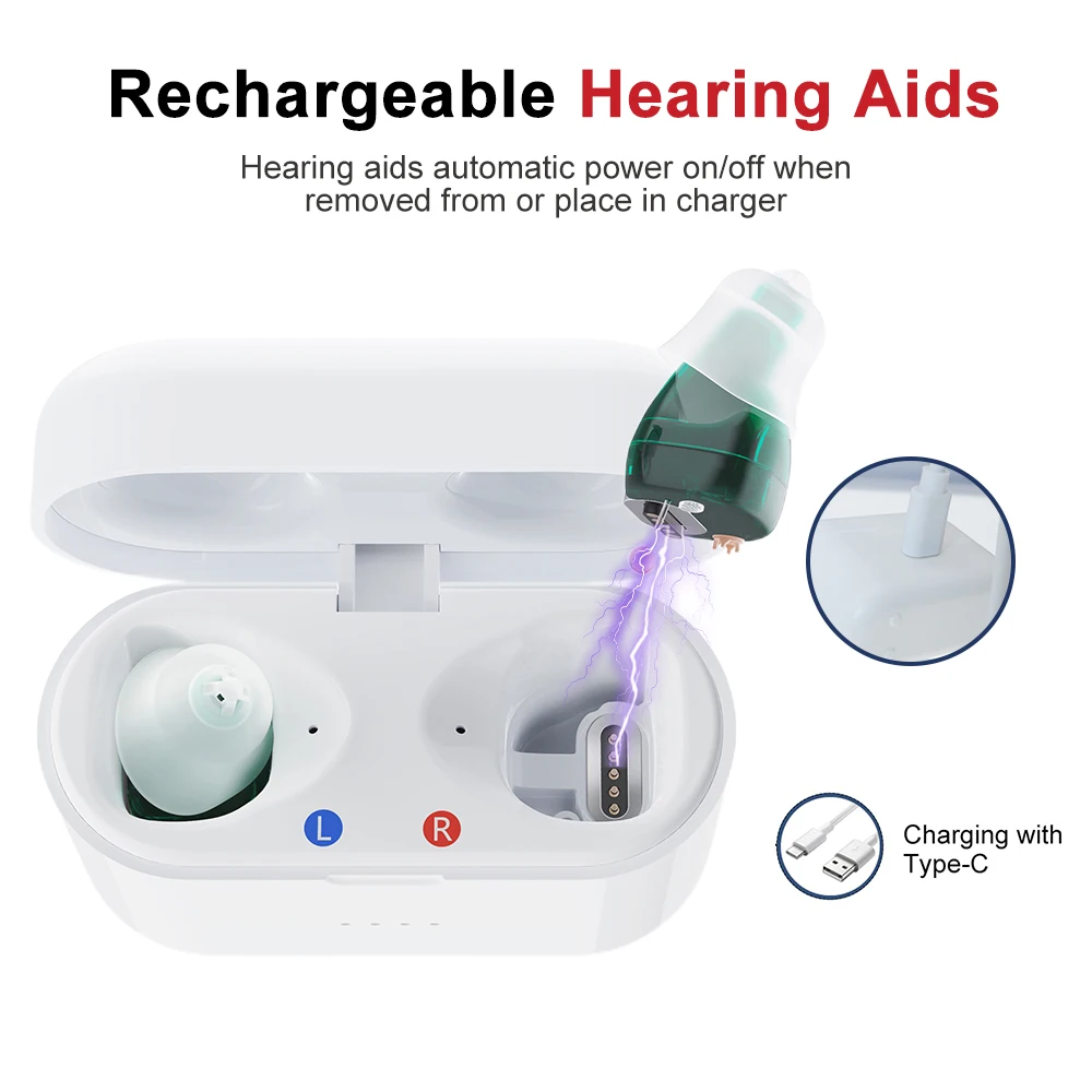 Hearing Aids Audifonos SR02 Elderly Adjustable Micro Wireless Invisible Ear Sound Amplifier
Hearing Aids Audifonos SR02 Elderly Adjustable Micro Wireless Invisible Ear Sound Amplifier