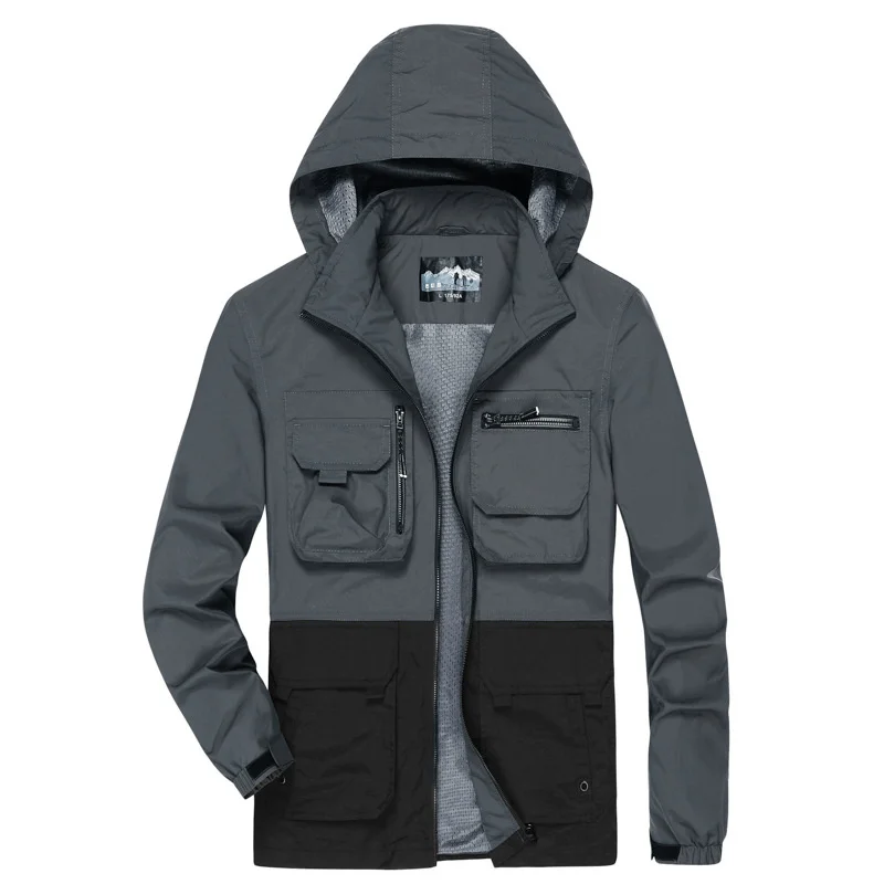 Men Windproof Waterproof Military Jacket Multi-pocket Windbreaker Coat 2022 Casual Hooded Spring Autumn Jackets Plus Size 4XL
Men Windproof Waterproof Military Jacket Multi-pocket Windbreaker Coat 2022 Casual Hooded Spring Autumn Jackets Plus Size 4XL
