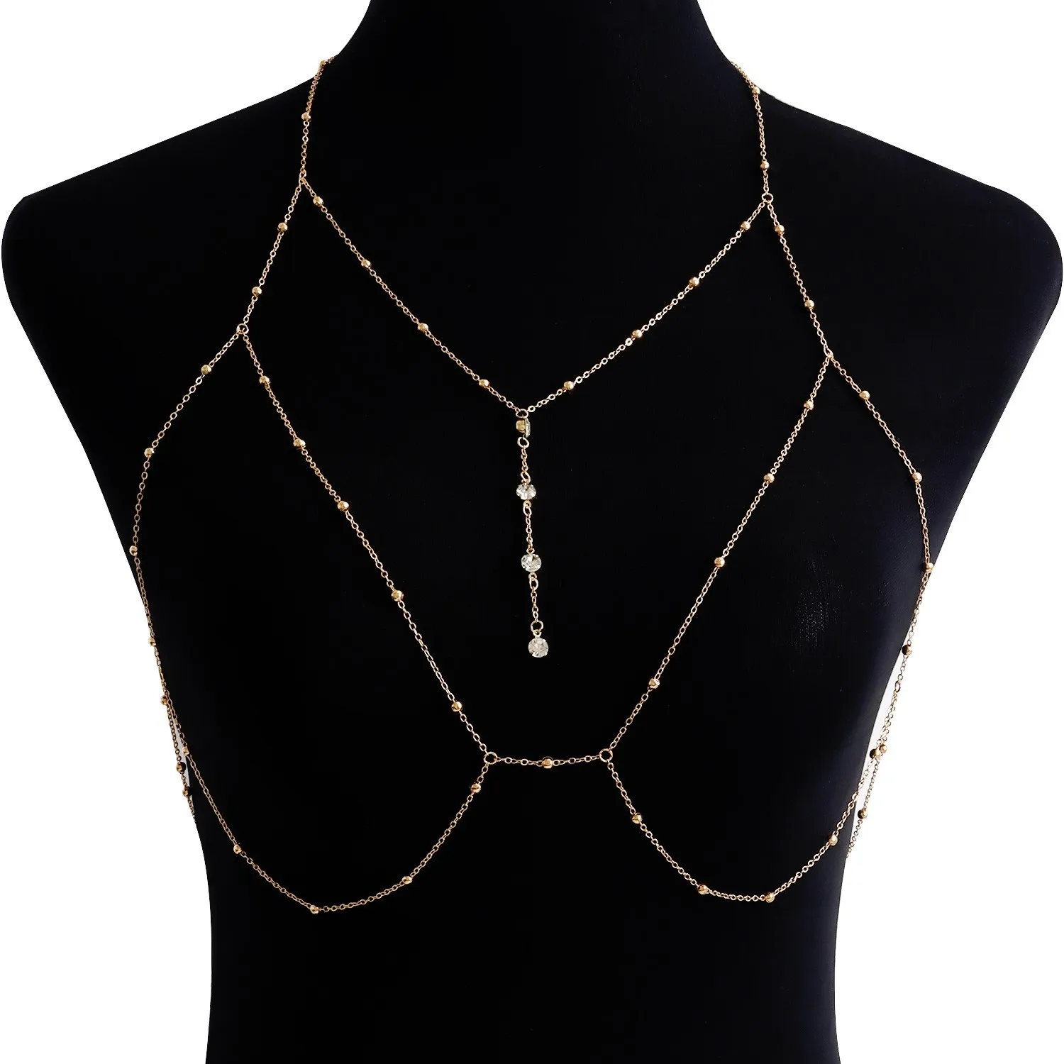 Sexy Women Cross Chest Breast Belly Chain Body Chain Necklace For Women Bra Wedding Sexy Ball Body Jewelry Prom Party Decor
Sexy Women Cross Chest Breast Belly Chain Body Chain Necklace For Women Bra Wedding Sexy Ball Body Jewelry Prom Party Decor