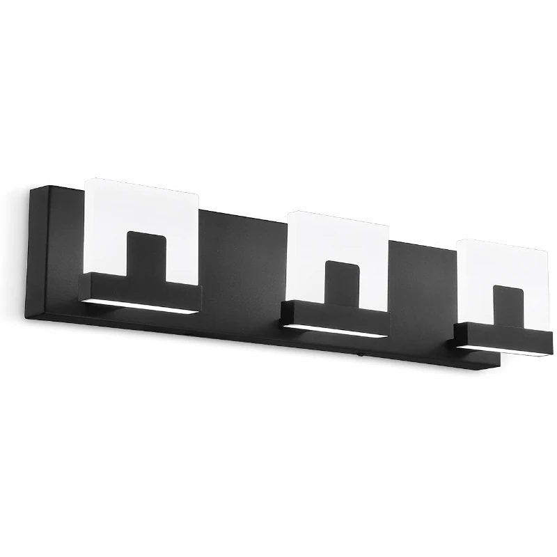 LED Vanity Lighting 3-Light 24W Acrylic Matte Black Bathroom Vanity Wall Lamp Modern 20" Bathroom Vanity Lighting Fixtures
LED Vanity Lighting 3-Light 24W Acrylic Matte Black Bathroom Vanity Wall Lamp Modern 20" Bathroom Vanity Lighting Fixtures