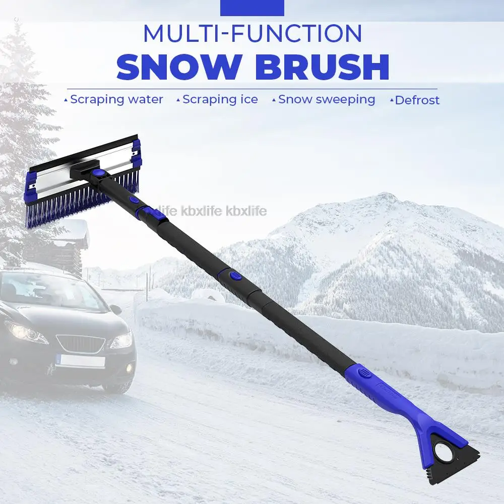 

G30 Extendable Snow Shovel Ice Scraper Snow Brush Water Remover For Car Auto SUV Frost Windshield Cleaner Winter Tool