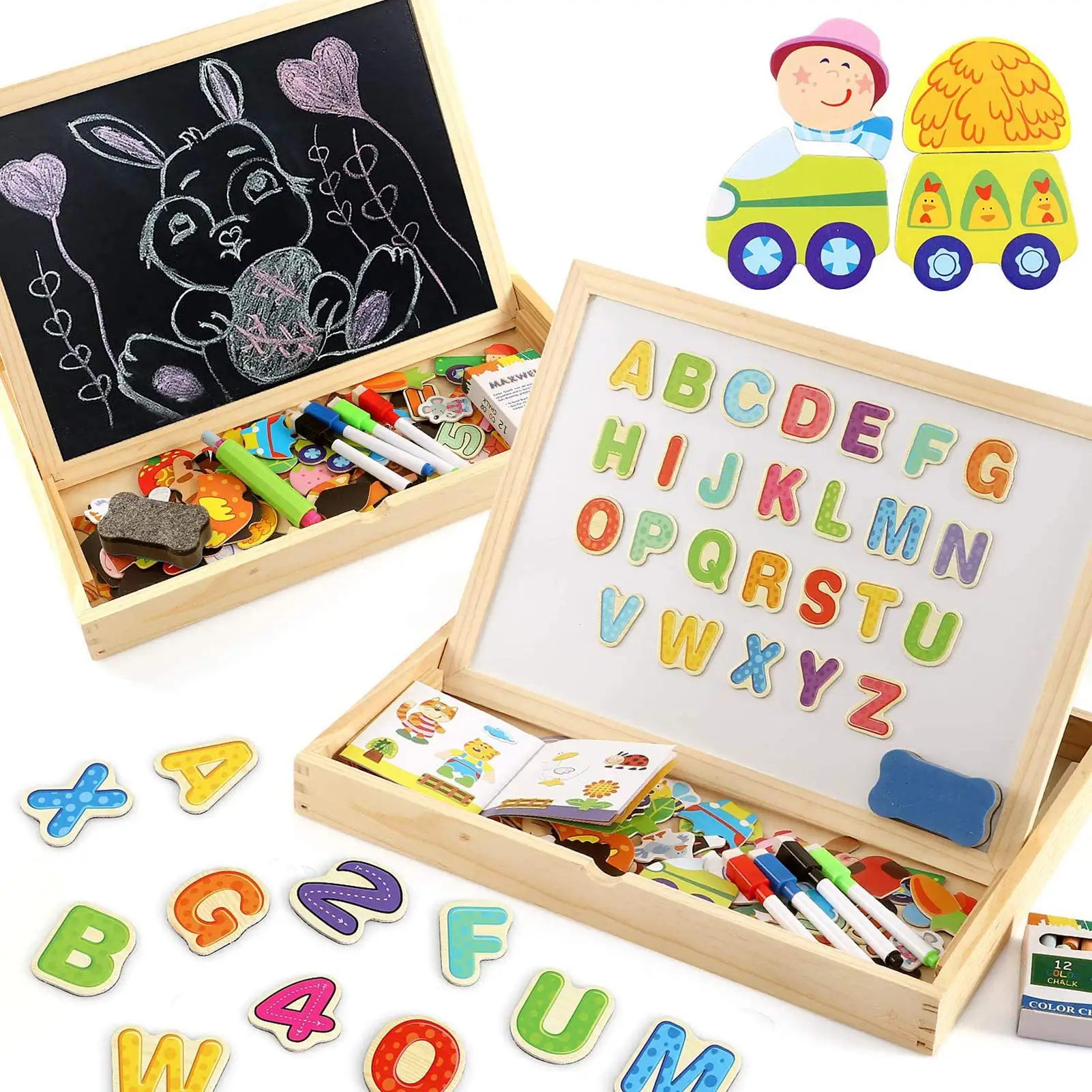 Wooden Large Educational Toys Letters Numbers Animals Learning Puzzle Games Drawing Board with Writing Drawing Doodle Side Dry
Wooden Large Educational Toys Letters Numbers Animals Learning Puzzle Games Drawing Board with Writing Drawing Doodle Side Dry
