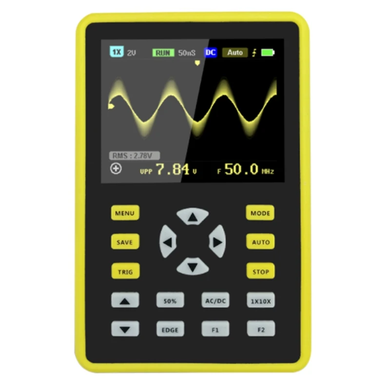 2.4-Inch 5012H Ips Screen Digital Oscilloscope 500Ms/S Sampling Rate 100Mhz Analog Bandwidth Supports Waveform Storage
2.4-Inch 5012H Ips Screen Digital Oscilloscope 500Ms/S Sampling Rate 100Mhz Analog Bandwidth Supports Waveform Storage
