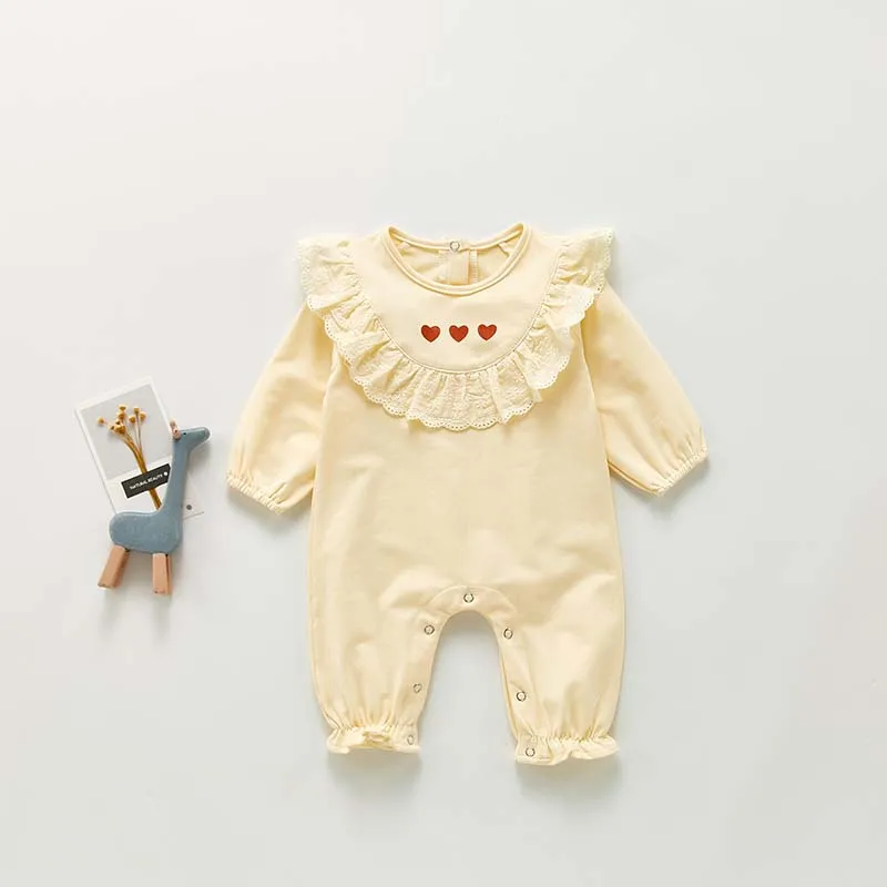 Menoea Baby Girl Winter Clothes for Infant Fall Ruffles Rompers Newborn Long Sleeve Solid Jumpsuits Kids Lace Clothes One-Pieces
Menoea Baby Girl Winter Clothes for Infant Fall Ruffles Rompers Newborn Long Sleeve Solid Jumpsuits Kids Lace Clothes One-Pieces