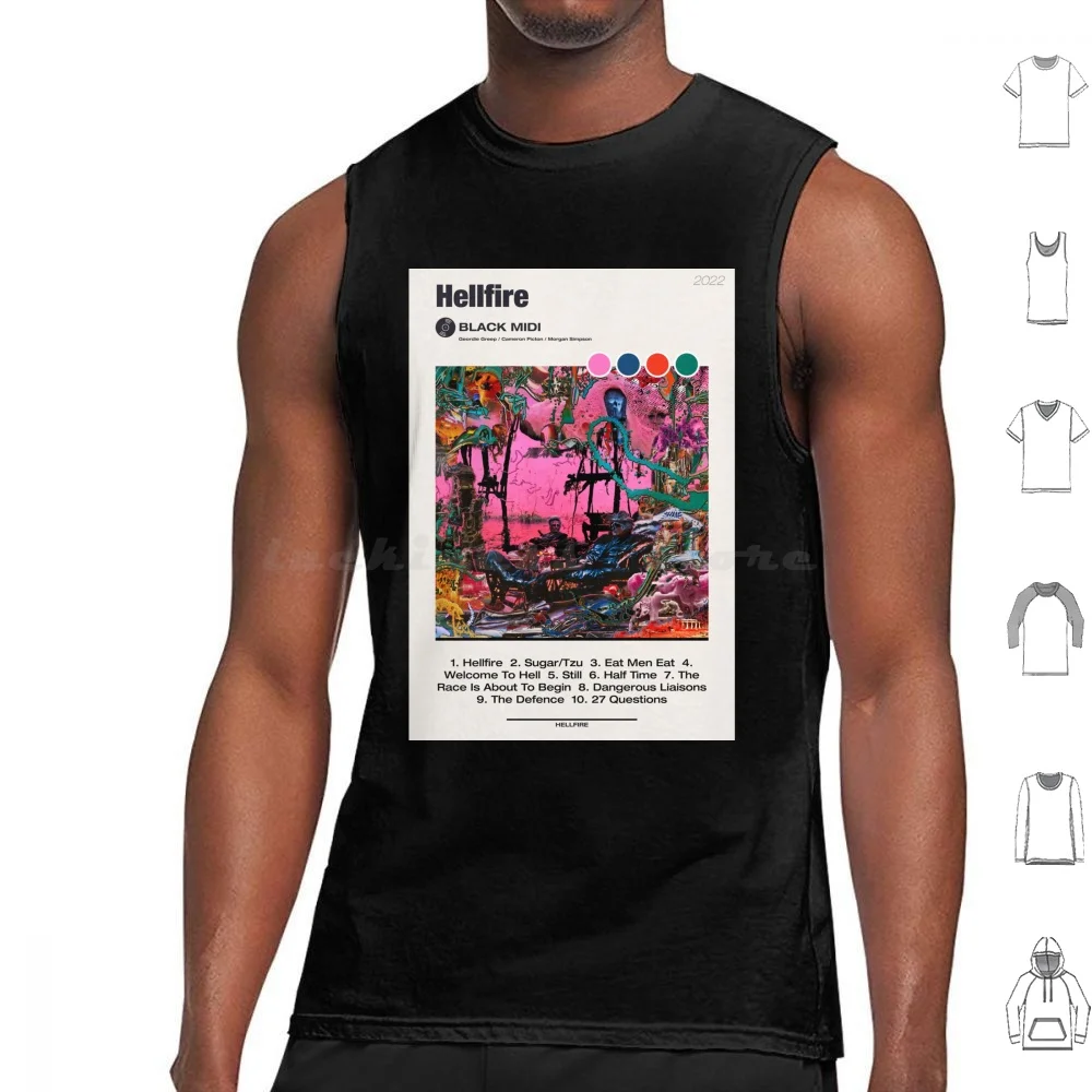 Black Midi Hellfire Poster Tank Tops Vest Sleeveless Black Midi Hell Fire Track List Album King Crimson The Fall Joy
Black Midi Hellfire Poster Tank Tops Vest Sleeveless Black Midi Hell Fire Track List Album King Crimson The Fall Joy
