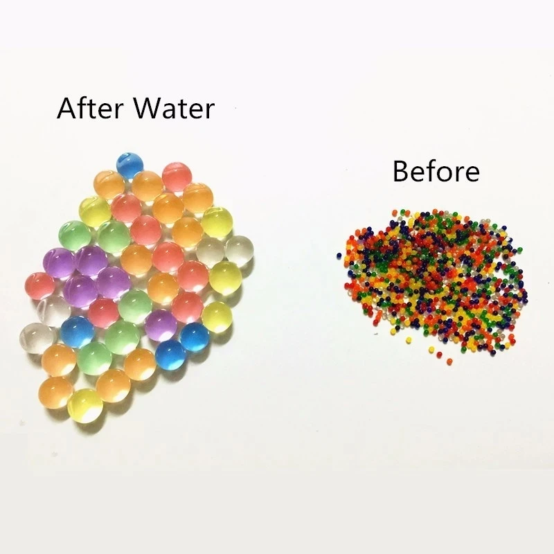 100/500pcs/bag Crystal Soil Hydrogel Gel Polymer Water Beads Flower Weeding Decoration Polymer Growing Jelly Balls Home Decor
100/500pcs/bag Crystal Soil Hydrogel Gel Polymer Water Beads Flower Weeding Decoration Polymer Growing Jelly Balls Home Decor
