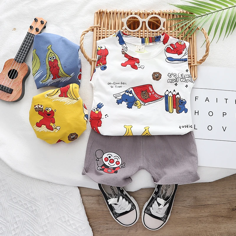 New Summer Children Fashion Clothing Girl casual clothes cartoon vest Shorts 2Pcs/sets Infant Casual Clothes Toddler Tracksuit
New Summer Children Fashion Clothing Girl casual clothes cartoon vest Shorts 2Pcs/sets Infant Casual Clothes Toddler Tracksuit