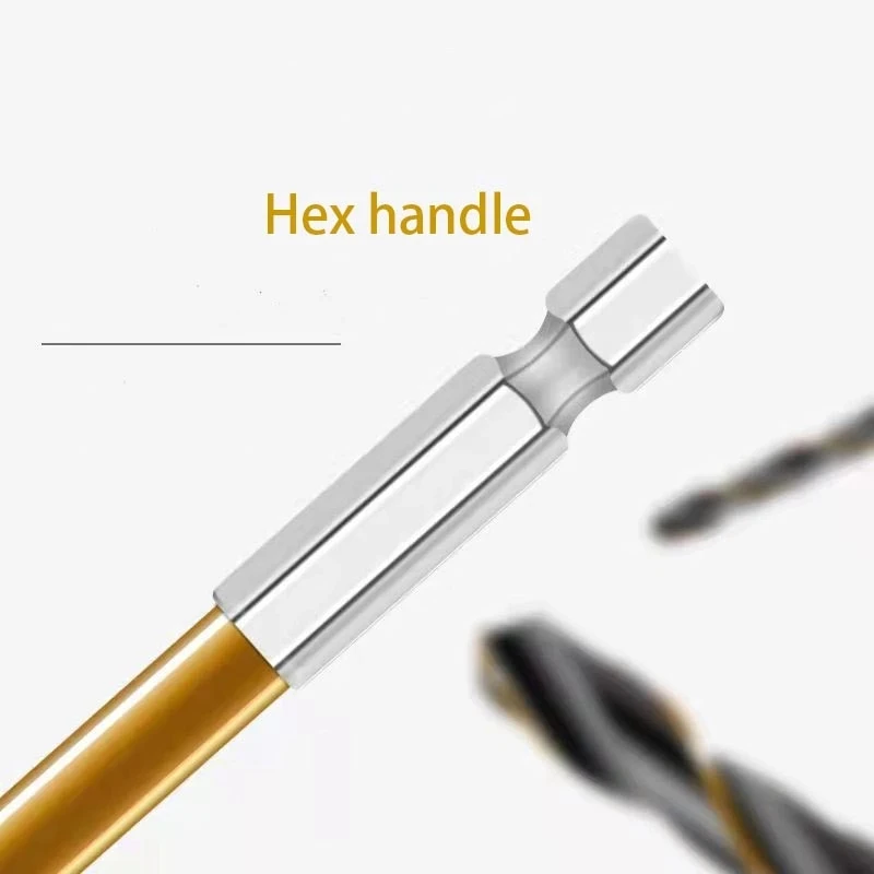 13pcs Titanium Coated HSS Drill Bits 1/4inch Hex Shank High Speed Steel Twist Drill Bits Set 1.5 2.0 2.5 3.0 3.2 3.5 4.0 4.5mm
13pcs Titanium Coated HSS Drill Bits 1/4inch Hex Shank High Speed Steel Twist Drill Bits Set 1.5 2.0 2.5 3.0 3.2 3.5 4.0 4.5mm