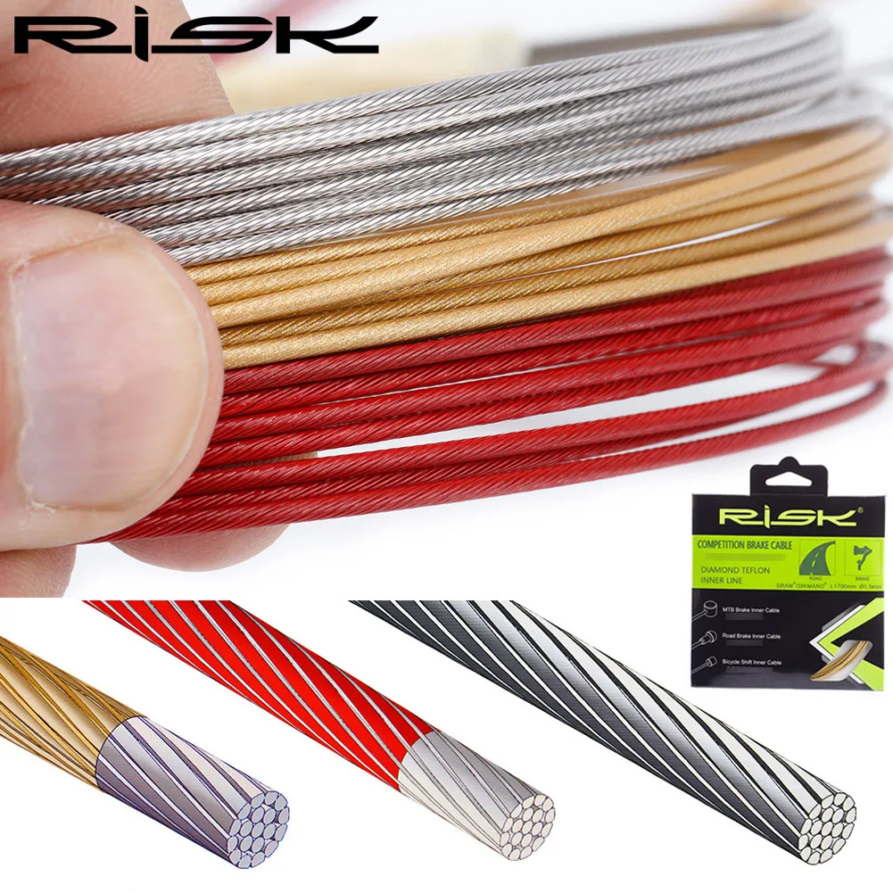 RISK Stainles Steel Grinding Inner Line For MTB Coated Shifting Brake Cable Line Durable Road Brake Inner Cable Cycling Parts
RISK Stainles Steel Grinding Inner Line For MTB Coated Shifting Brake Cable Line Durable Road Brake Inner Cable Cycling Parts