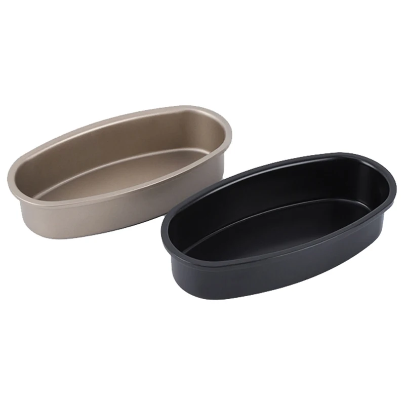 

1Pc Oval Nonstick Pans Carbon Steel Cake Mold Cheesecake Bread Loaf Pan Baking Mould Pie Tin Tray Bakeware Tool Accessories
