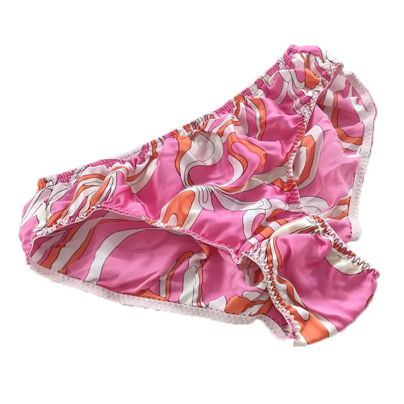 Womens Silk Printed Jocky Boxershorts Panties Low-waisted Ruffle Thongs Briefs Lady Underwear Sleep Bottoms Panties Briefs
Womens Silk Printed Jocky Boxershorts Panties Low-waisted Ruffle Thongs Briefs Lady Underwear Sleep Bottoms Panties Briefs