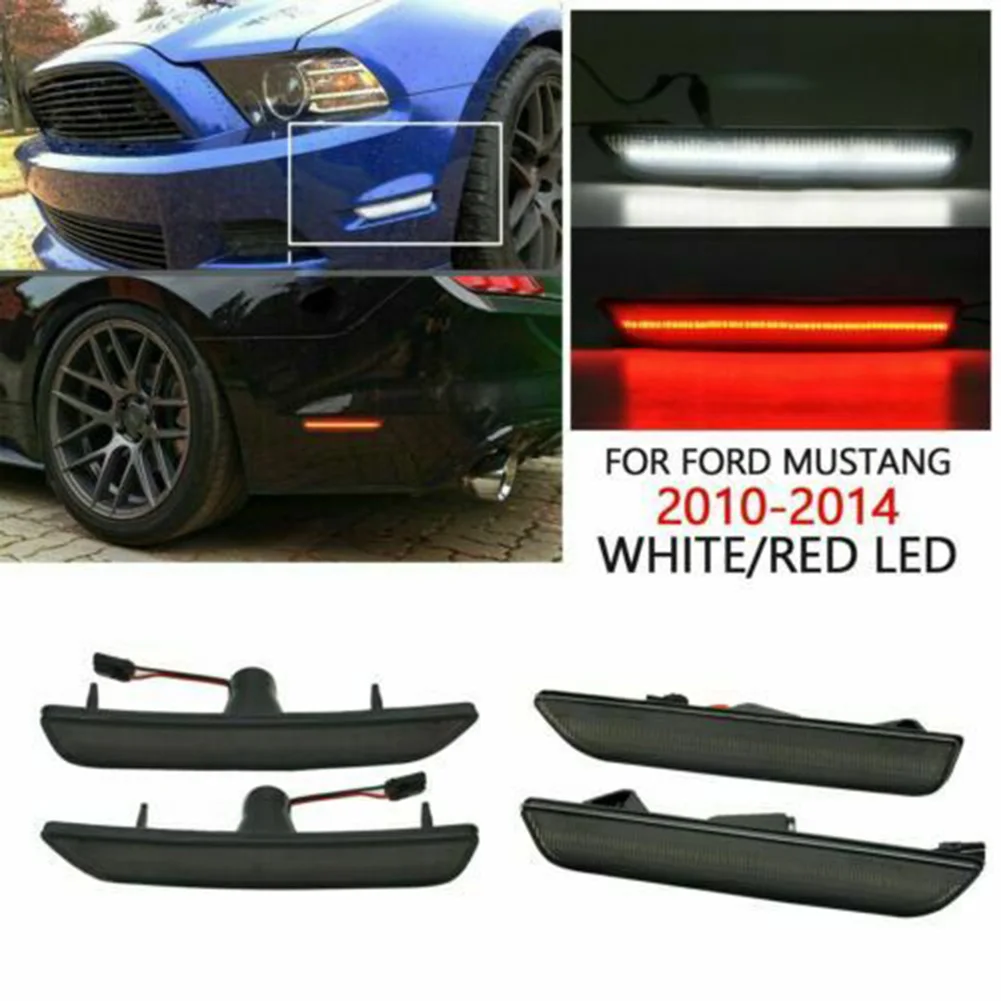 4pcs Front/Rear LED Side Marker Light Lamp No Error Turn Signal Blinker Lamps For Ford Mustang 2010-2014 AR3Z-15A201-B
4pcs Front/Rear LED Side Marker Light Lamp No Error Turn Signal Blinker Lamps For Ford Mustang 2010-2014 AR3Z-15A201-B