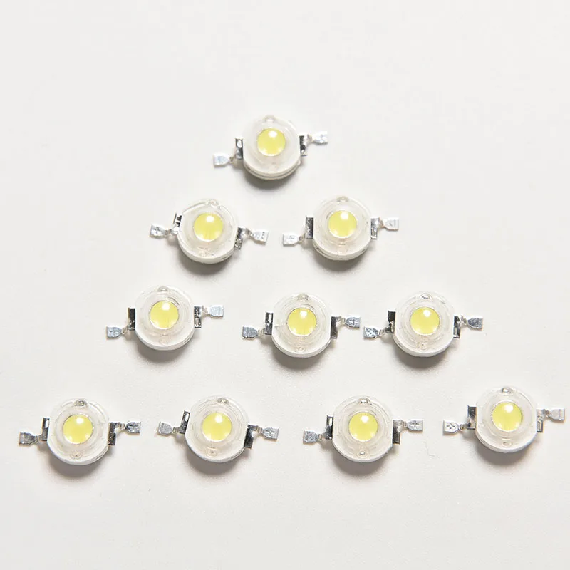 

10PCS/lot 1W Cool/Warm White LED Lamp Beads Bulb Chip For Floodlight Spotlight High Power Lamp Light Beads 100-110LM