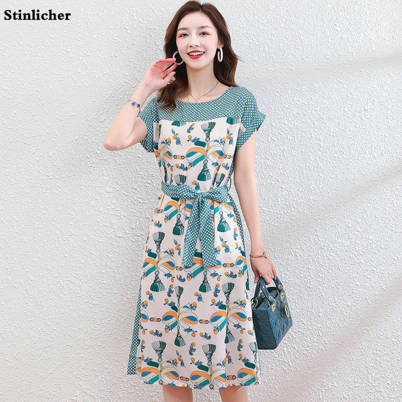 Summer Chiffon Plaid Midi Dress Women Fashion Korean Ladies Print Bandage Tunic Dress Female Robe Party Vestidos
Summer Chiffon Plaid Midi Dress Women Fashion Korean Ladies Print Bandage Tunic Dress Female Robe Party Vestidos