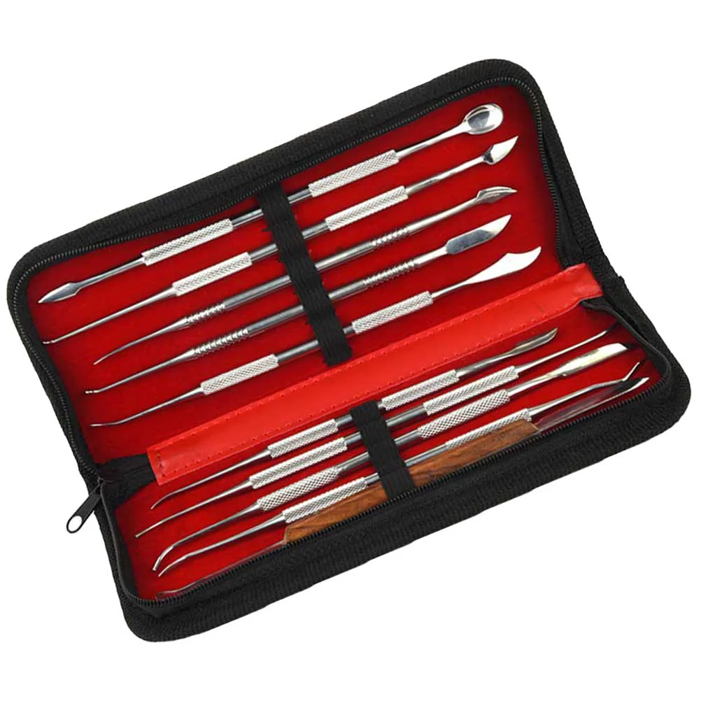 1 Set Wax Carving Tool Carvers Spatula Double Ended Rainbow for Wax Oil or Statuary Clay Pottery with Carrying Case ( Black Bag
1 Set Wax Carving Tool Carvers Spatula Double Ended Rainbow for Wax Oil or Statuary Clay Pottery with Carrying Case ( Black Bag