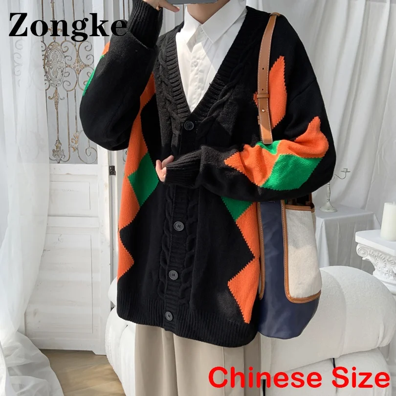 Zongke Argyle Cardigans For Men Cardigan Sweater Knitted Black Cardigan For Men Clothing 5XL 2022 Autumn Winter New Arrivals 
Zongke Argyle Cardigans For Men Cardigan Sweater Knitted Black Cardigan For Men Clothing 5XL 2022 Autumn Winter New Arrivals