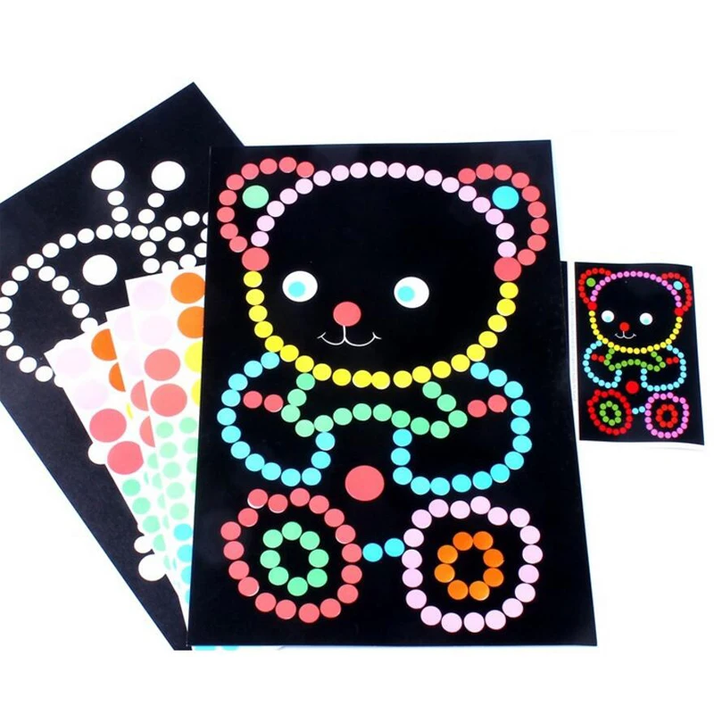 New 2Pcs/Set DIY Cartoon Animal Dots Sticker Puzzle Game DIY Learning Education Toys Early Education Toys for Children
New 2Pcs/Set DIY Cartoon Animal Dots Sticker Puzzle Game DIY Learning Education Toys Early Education Toys for Children