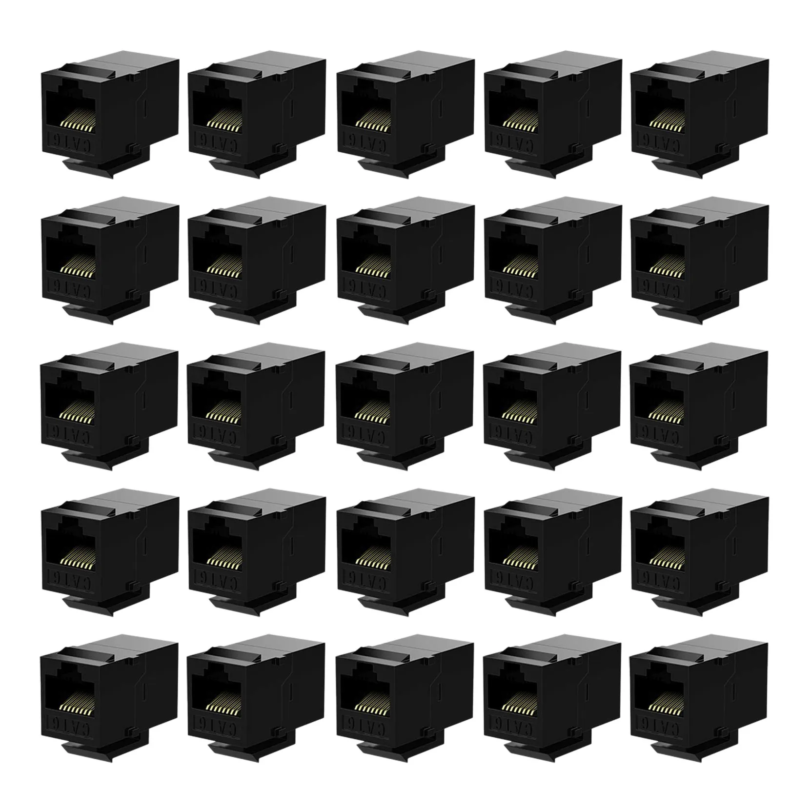 25 Pcs Rj45 Coupler Cat6 Jacks Inline Coupler Female to Female Insert Coupler 
25 Pcs Rj45 Coupler Cat6 Jacks Inline Coupler Female to Female Insert Coupler