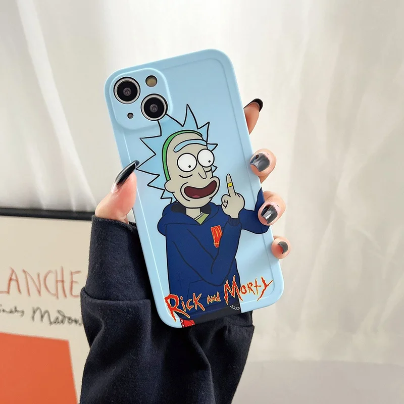 Spoof Cartoon Rick Middle Finger Phone Case Cover for IPhone 7 8 Plus 11 12 13 Pro X XR XS Max Shockproof Case
Spoof Cartoon Rick Middle Finger Phone Case Cover for IPhone 7 8 Plus 11 12 13 Pro X XR XS Max Shockproof Case
