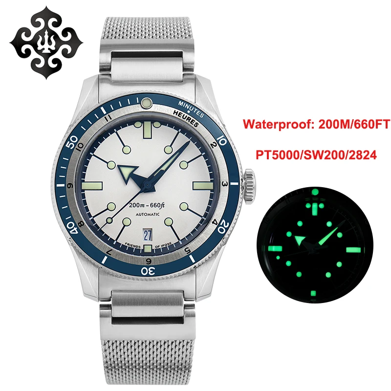 

Мужские наручные часы IPOSE IX & DAO 5303 PT5000 Move Men t, автоматические механические Спортивные наручные часы в стиле ретро, повседневные водонепрониц...