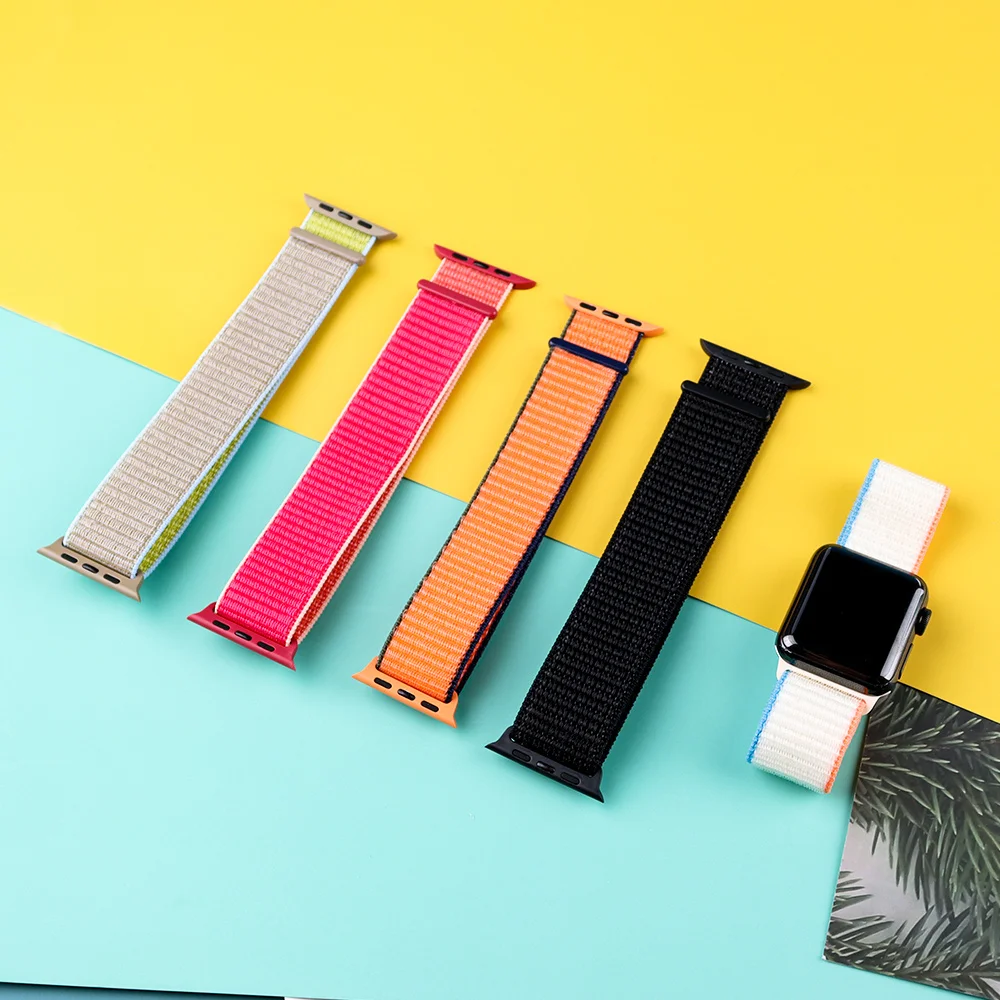 Nylon Loop For Apple Watch Band 44mm 45mm 41mm 40mm 42mm 38mm 45 mm Bracelet Correa iwatch Series 8 7 se 6 5 3 Ultra 49mm strap
Nylon Loop For Apple Watch Band 44mm 45mm 41mm 40mm 42mm 38mm 45 mm Bracelet Correa iwatch Series 8 7 se 6 5 3 Ultra 49mm strap