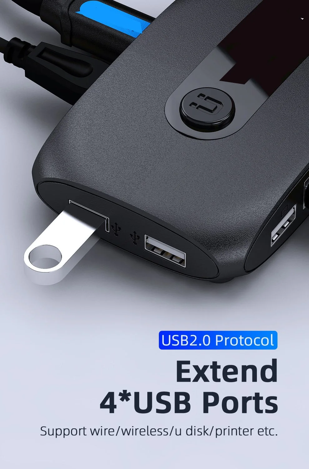 USB 2.0 Switcher with Extender for laptop 2 or 4 PCs Share Mouse Keyboard Monitor Printer Unnlink KVM Switch 4K Hdmi-compatible
USB 2.0 Switcher with Extender for laptop 2 or 4 PCs Share Mouse Keyboard Monitor Printer Unnlink KVM Switch 4K Hdmi-compatible