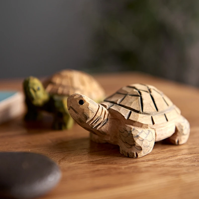 Handmade wood carving small turtle ornaments wood tortoise crafts home decorations
Handmade wood carving small turtle ornaments wood tortoise crafts home decorations