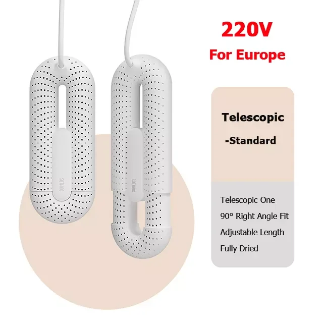 

New 110V/220V US/EU Plug Sothing Shoe Dryer Loop Stretchable Electric Shoes Dryer PTC Heater Portable Multi-effect Deodorization