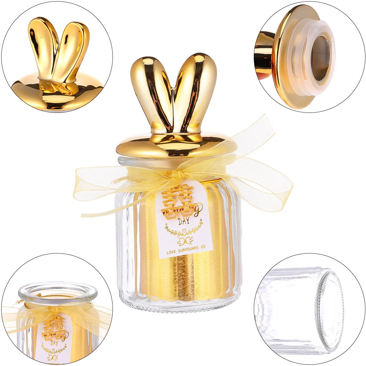 Origami Glass Candy Jar Christmas Decor Gift Bottle Snacks Sealed Wedding Decorations Ceremony
Origami Glass Candy Jar Christmas Decor Gift Bottle Snacks Sealed Wedding Decorations Ceremony