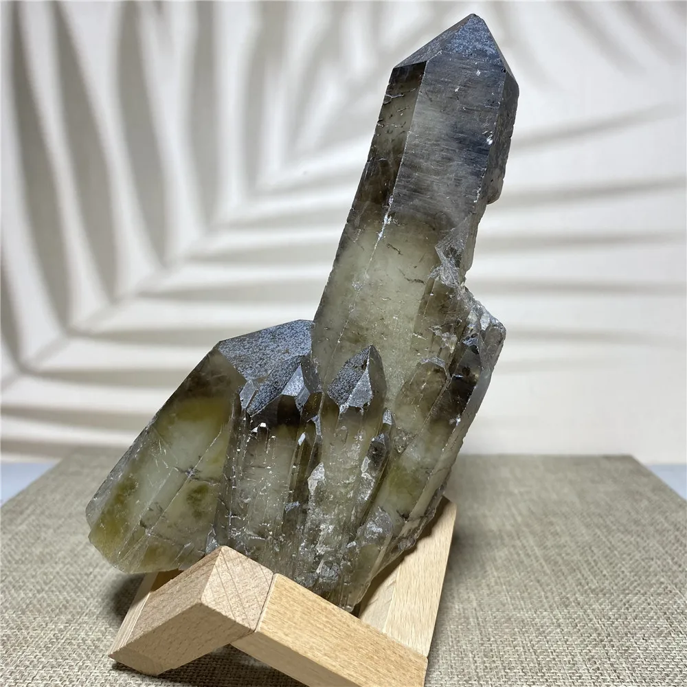 Natural Smoky Crystal Quartz Mineral Point Wand Home Furnishing Decoration Energy Healing Reiki Master Rough Rocks Specimen
Natural Smoky Crystal Quartz Mineral Point Wand Home Furnishing Decoration Energy Healing Reiki Master Rough Rocks Specimen