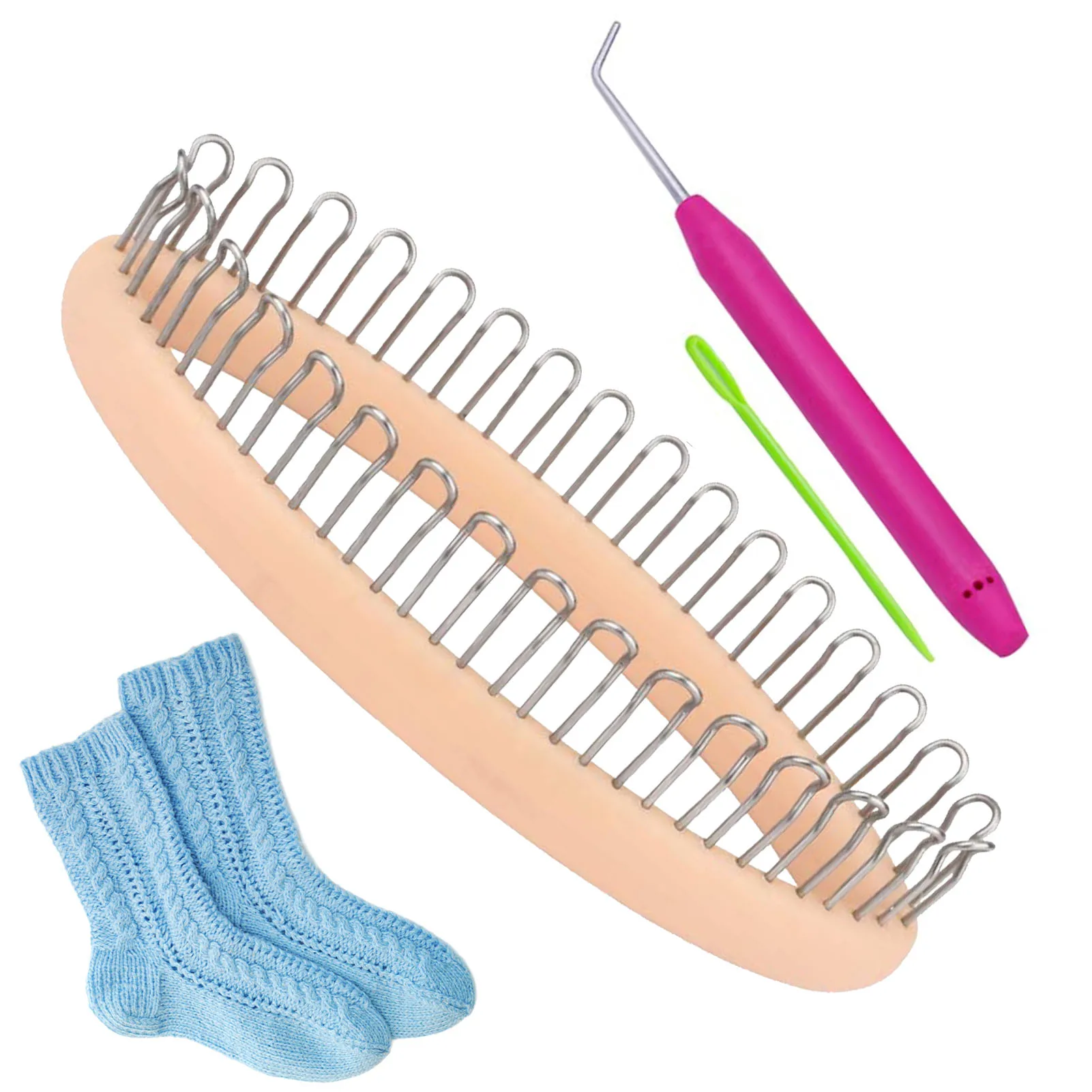 Sock Loom Knitting Board Tool DIY Sewing Accessories For Sweater Socks Home Sewing Handwork Kit Crafts Sewing Tools
Sock Loom Knitting Board Tool DIY Sewing Accessories For Sweater Socks Home Sewing Handwork Kit Crafts Sewing Tools