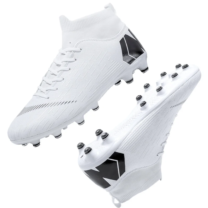 Men Soccer Shoes Ag/tf Long Spike Breathable and Professional Football Boots High Ankle Cleats Grass Soccer Sneakers
Men Soccer Shoes Ag/tf Long Spike Breathable and Professional Football Boots High Ankle Cleats Grass Soccer Sneakers