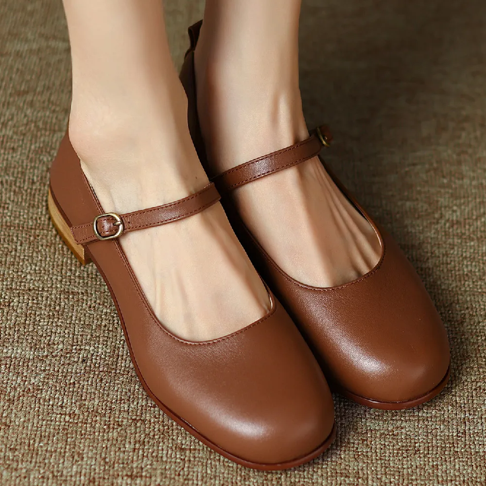 Women's genuinne leather metal belt round toe slip-on mary jane flats round toe leisure soft comfort casual female espadrilles
Women's genuinne leather metal belt round toe slip-on mary jane flats round toe leisure soft comfort casual female espadrilles