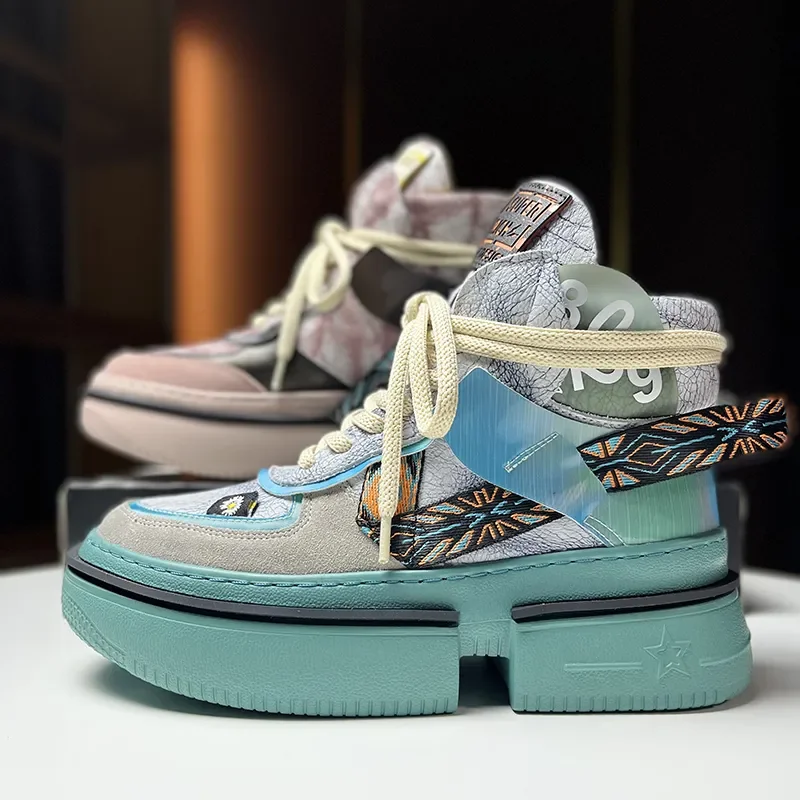 Кроссовки женские из натуральной кожи, высокие кеды, Беговая обувь на плоской подошве, разные цвета
Кроссовки женские из натуральной кожи, высокие кеды, Беговая обувь на плоской подошве, разные цвета