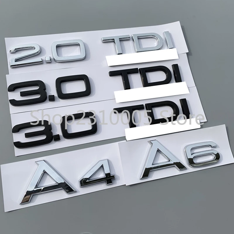 TDI 1.9TDI 2.0TDI 2.5TDI 2.7TDI 3.0TDI Letters Emblem Car Styling Rear Trunk Logo Sticker for Audi A3 A4 A5 A6L A7 A8 Q3 Q5 Q7
TDI 1.9TDI 2.0TDI 2.5TDI 2.7TDI 3.0TDI Letters Emblem Car Styling Rear Trunk Logo Sticker for Audi A3 A4 A5 A6L A7 A8 Q3 Q5 Q7
