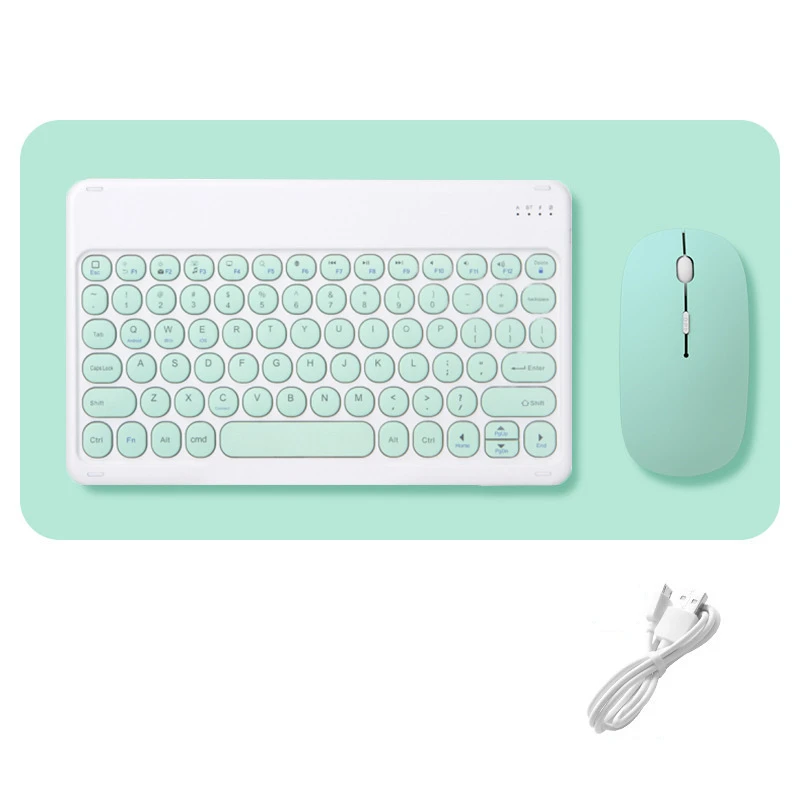 Wireless Keyboard and Mouse Combos Set Round Bluetooth Hebrew Spanish French Korean for IOS IPad Android Windows Phone Tablet
Wireless Keyboard and Mouse Combos Set Round Bluetooth Hebrew Spanish French Korean for IOS IPad Android Windows Phone Tablet