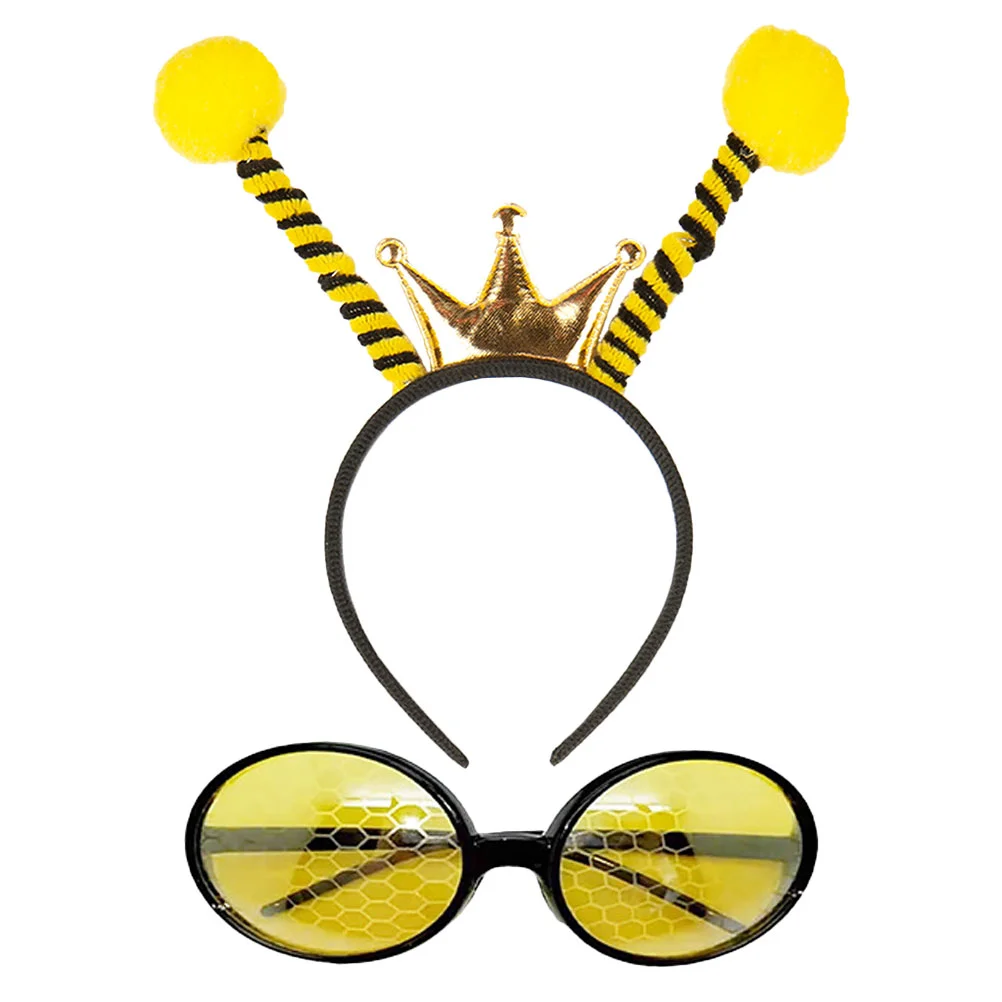 

Bee Headband Glasses Style Eeywear Festival Hair Hoops Bees Sun Hairband Prom Decor