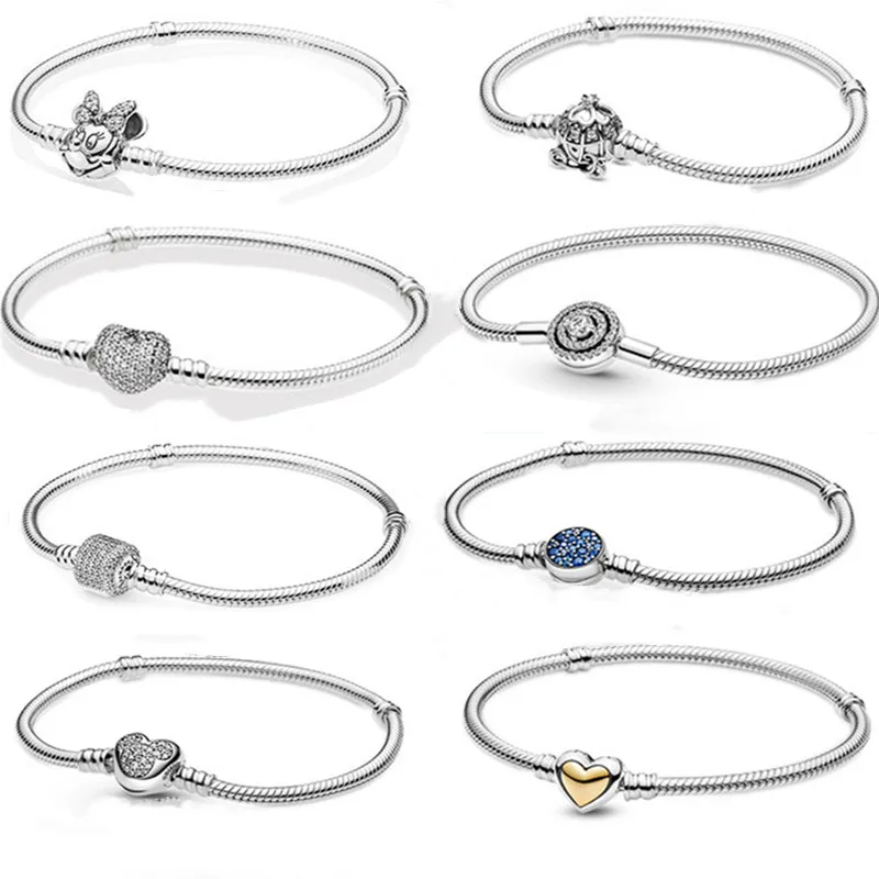 Summer Ladies Charm Shiny Belt Crystal Heart Pumpkin Car Mouse Buckle Snake Bone Bracelet Fit Original 925 Sterling Silv
Summer Ladies Charm Shiny Belt Crystal Heart Pumpkin Car Mouse Buckle Snake Bone Bracelet Fit Original 925 Sterling Silv