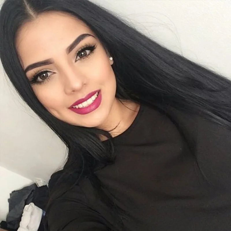 European and American wig women long straight hair black part of the African wig chemical fiber headset
European and American wig women long straight hair black part of the African wig chemical fiber headset