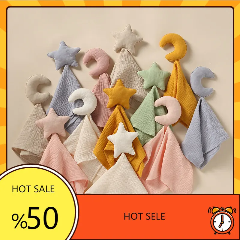 Baby Soothe Appease Towel Organic Pure Cotton Moon Star Sleeping Toy Infant Toddler Comforter Lovely Muslin Security Blanket
Baby Soothe Appease Towel Organic Pure Cotton Moon Star Sleeping Toy Infant Toddler Comforter Lovely Muslin Security Blanket