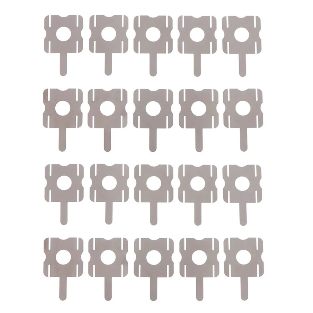 20pcs U-shaped Nickel Sheets Battery Pack 4S Battery Pack Nickel Plated Steel Spot Weldable For Lithium Batteries Power Tools
20pcs U-shaped Nickel Sheets Battery Pack 4S Battery Pack Nickel Plated Steel Spot Weldable For Lithium Batteries Power Tools