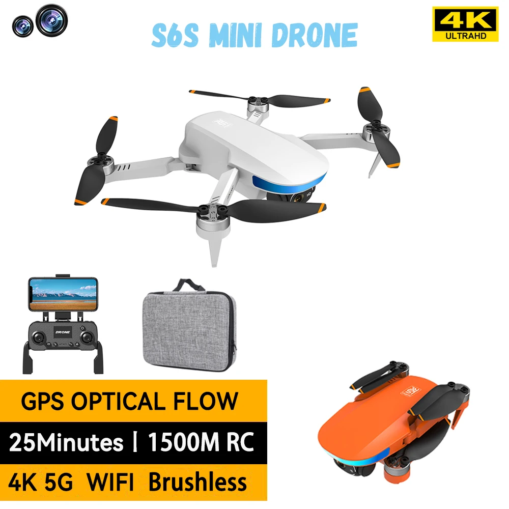 

Cross-border S6s Drone Brushless Folding Gps Optical Flow Positioning A Key Return 5g Hd Aerial Photography Quadcopter Toys
