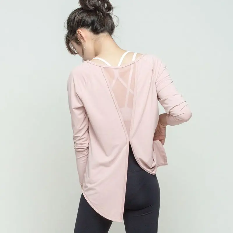 New Mesh Yoga Shirt Autumn Loose Long-sleeved Fitness Clothes Women Sports Tops Running Quick-drying Breathable T-shirt
New Mesh Yoga Shirt Autumn Loose Long-sleeved Fitness Clothes Women Sports Tops Running Quick-drying Breathable T-shirt
